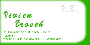 vivien brosch business card